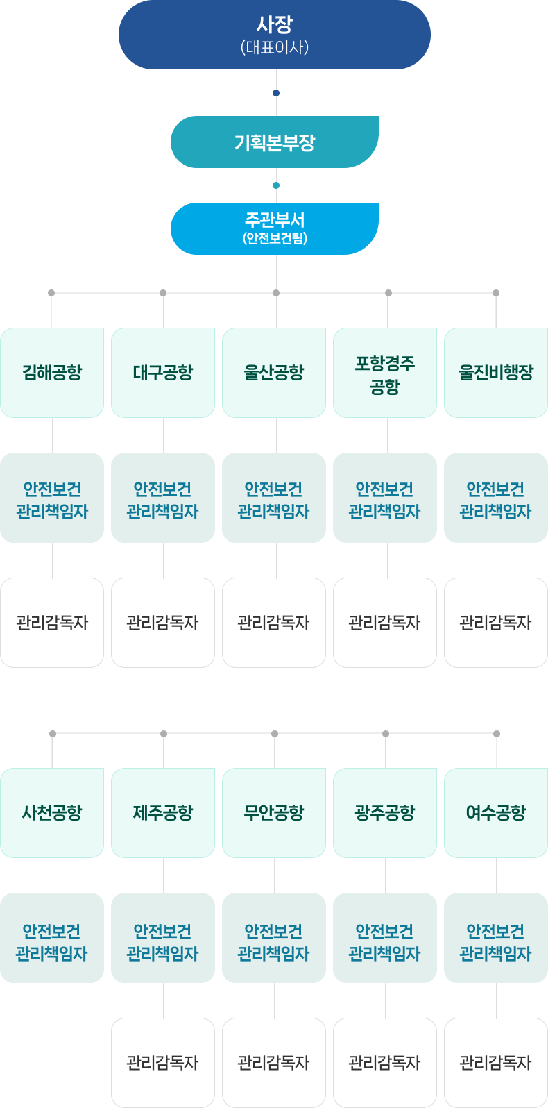 비상대응체계 조직도
